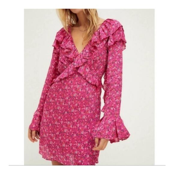 Free People Sweetest Thing Dress Womens 0 Party Cocktail Fairy Boho Romantic - Picture 1 of 14